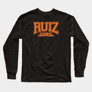 Ruiz Combat Grappling (Orange Text) Long Sleeve T-Shirt